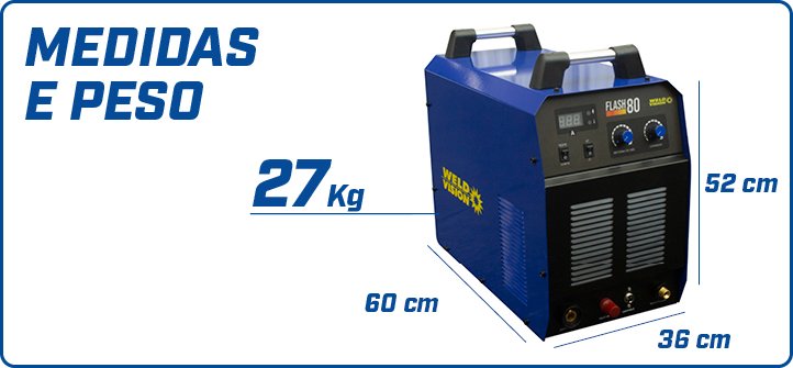 Medidas e peso   Flash 80